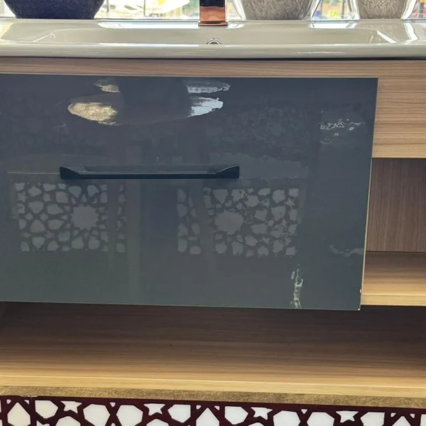 وحدة حوض 80/50 بورديوم 1 رف + خورنق بالحوض